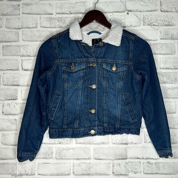 Chillipop Fleece Lined Denim Jean Jacket, Youth Large - Picture 1 of 4